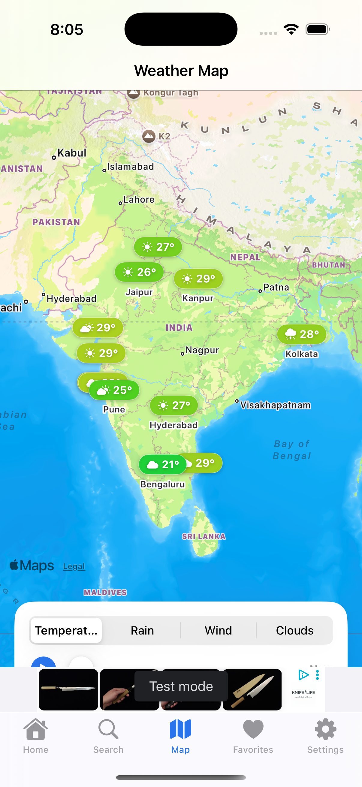 Weather map